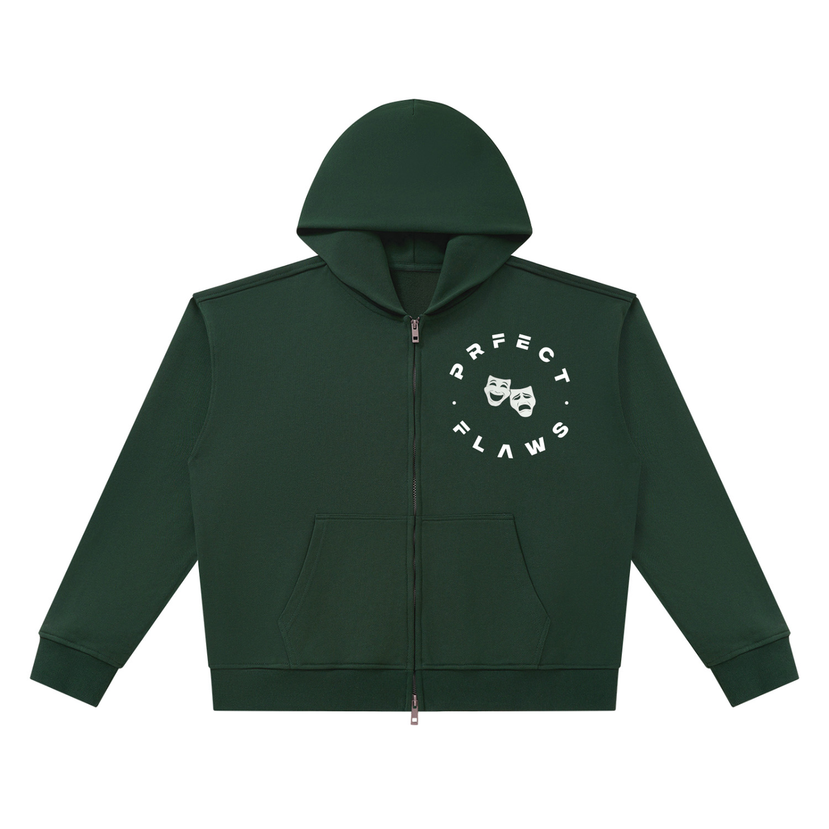 Zip Boxy Hoodie