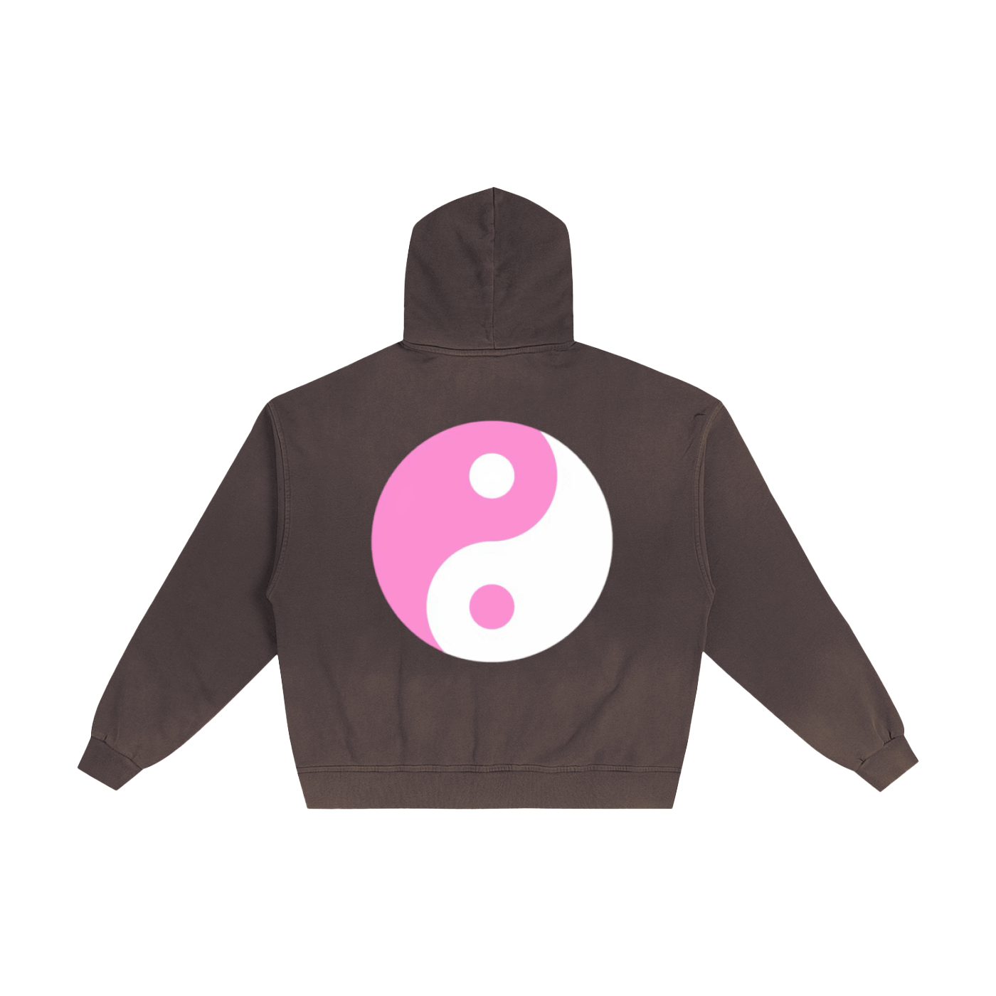 Hand-Frayed Sunfade Zip “Pink Yang” Hoodie