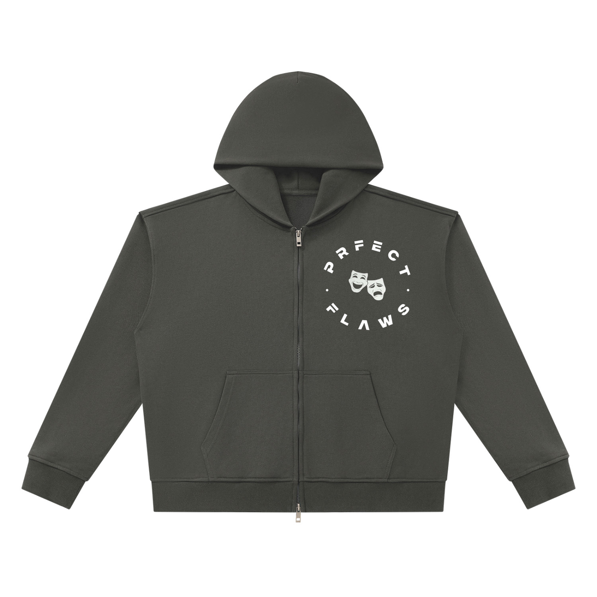 Zip Boxy Hoodie